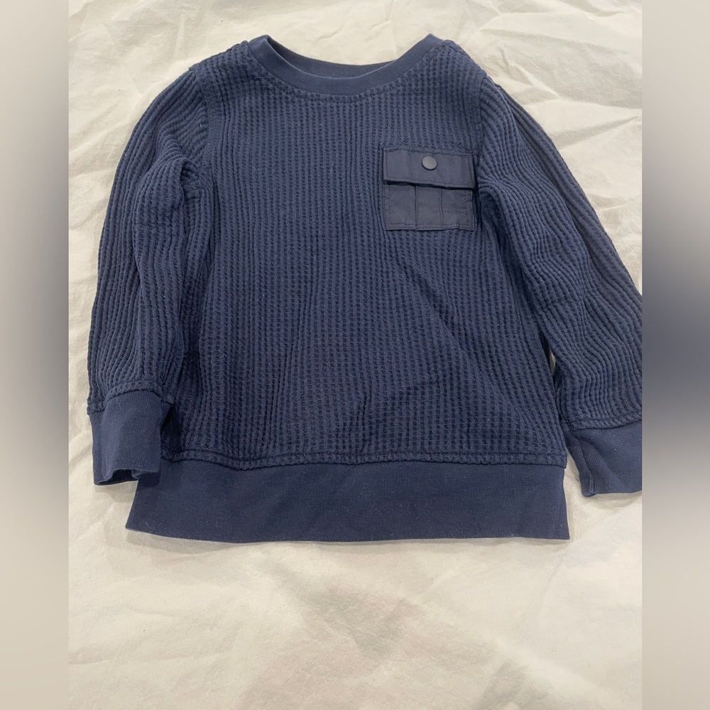 Old Navy Long-Sleeve Thermal Utility Pocket Shirt, 3T